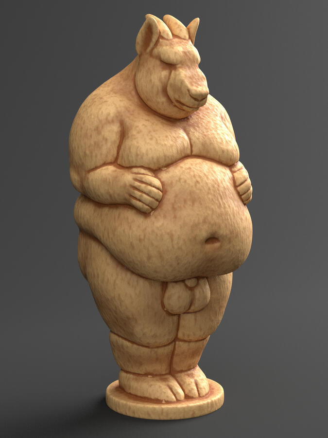 Venus of Willendorf style goat
